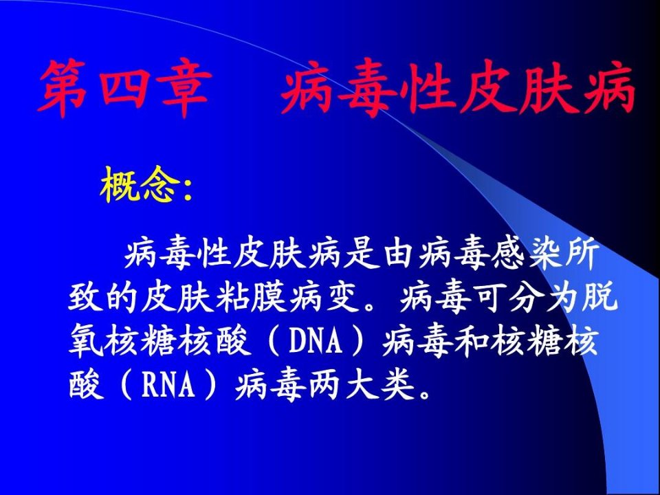 皮肤性病学课件：病毒、真菌性皮肤病