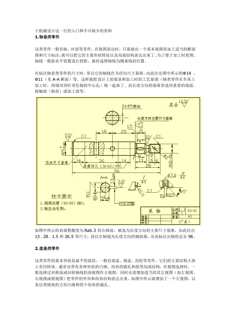 机械设计入门和参考资料