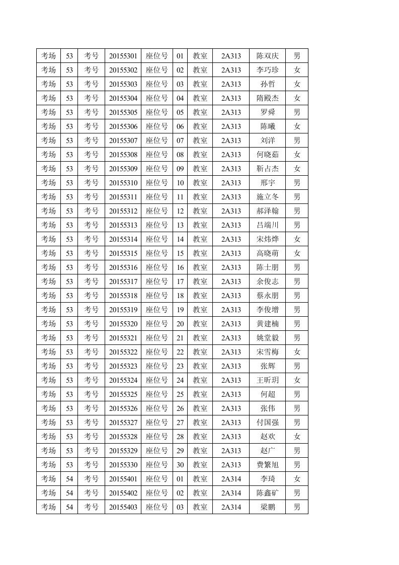 东北石油大学研究生英语竞赛考场安排