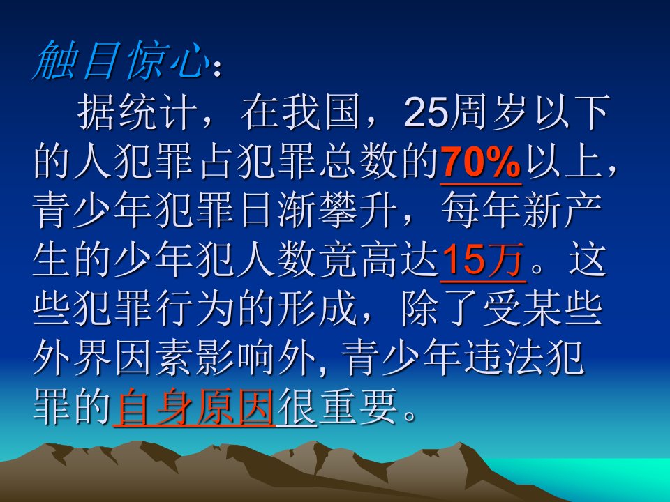 提高法制意识杜绝不良行为远离违法犯罪课件