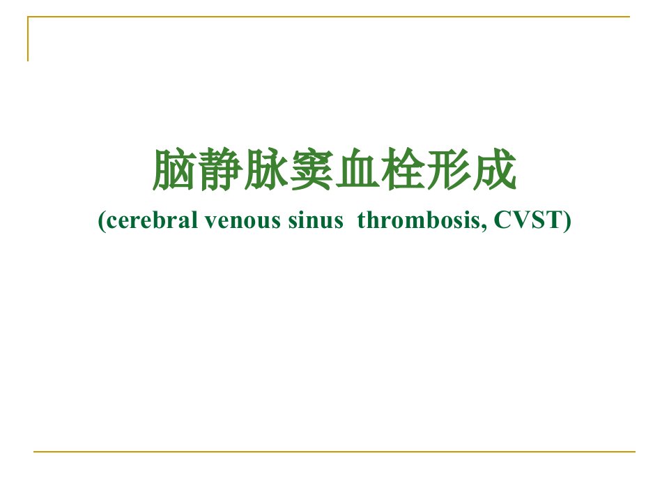 《脑静脉窦血栓形成》PPT课件