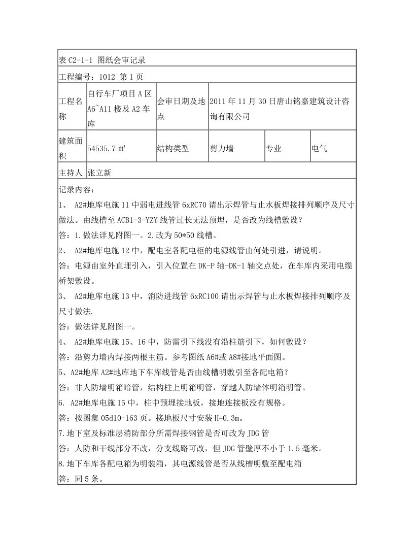 电气图纸会审南区(核实版)