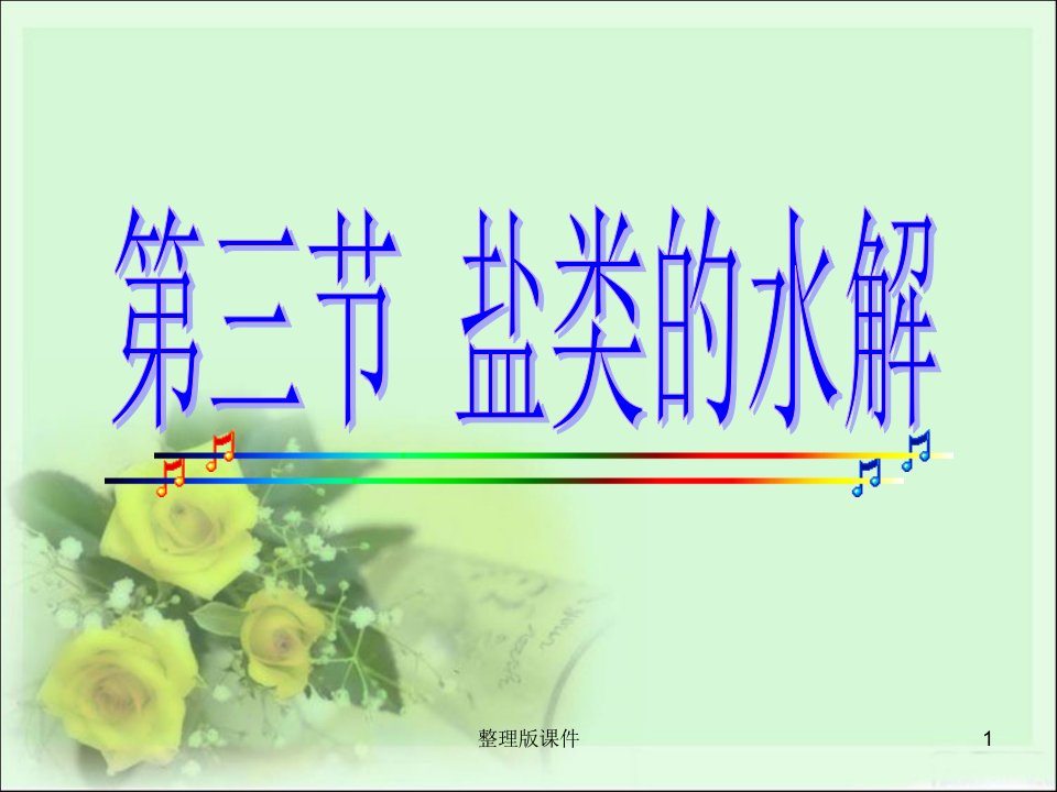 盐类的水解完整(公开课)ppt课件