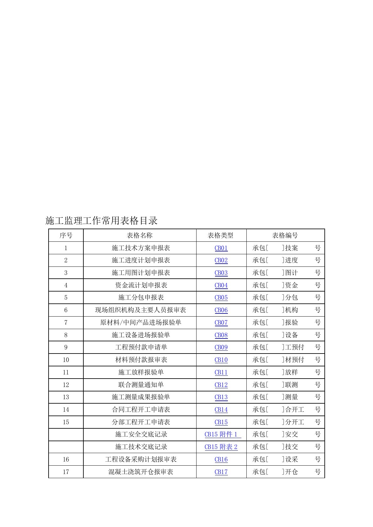 SL288-2014最新施工规范表格(已对照规范修改)