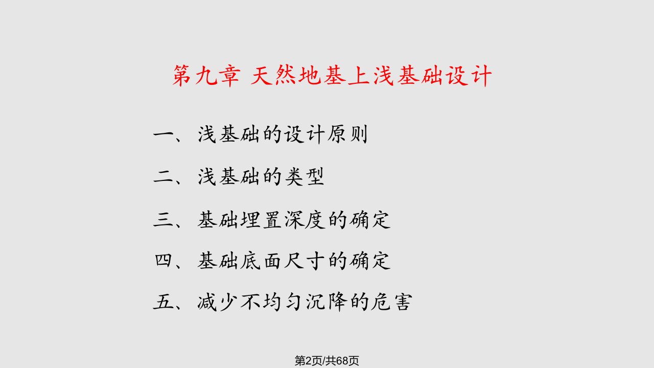 浅基础设计11学习