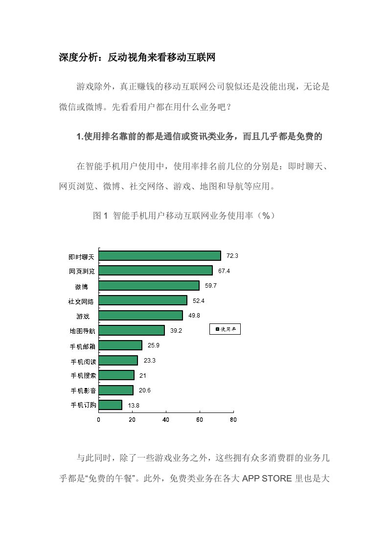 深度分析反动视角看移动互联网