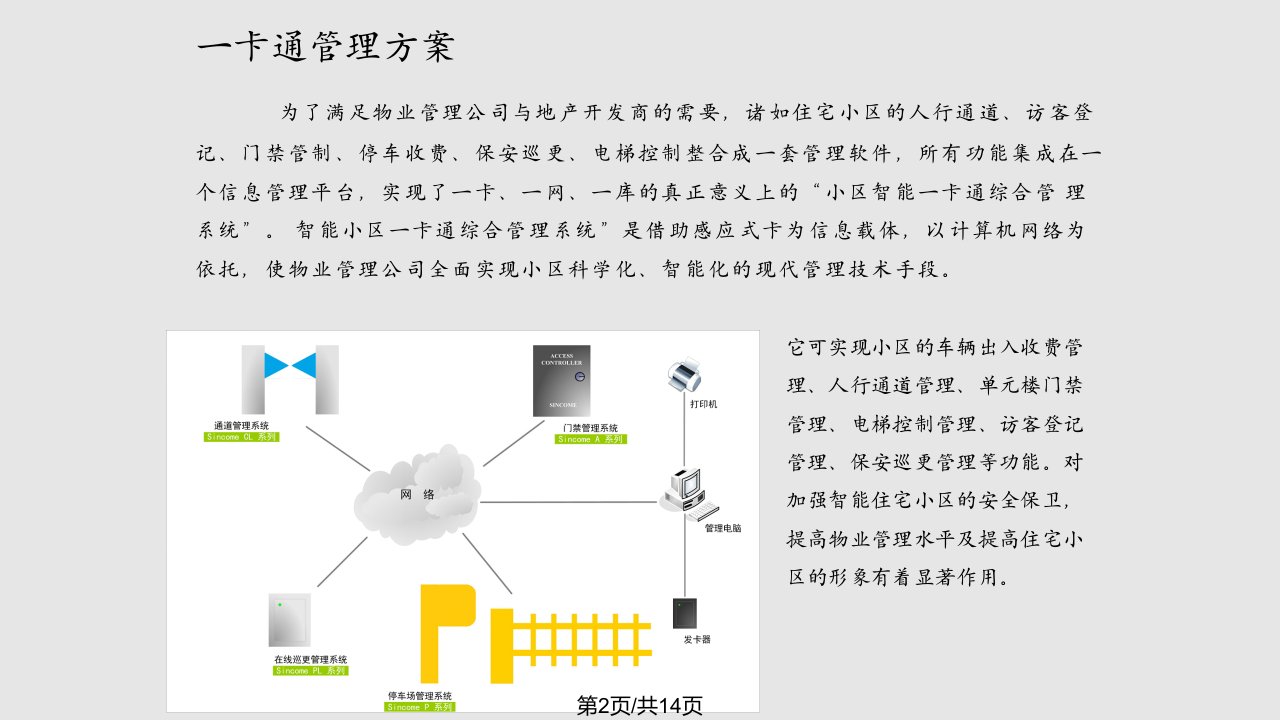 小区物业管理智能化方案