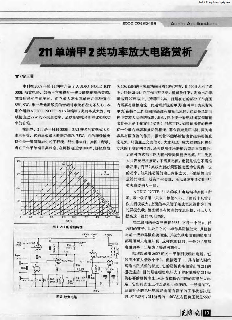 211单端甲2类功率放大电路赏析.pdf