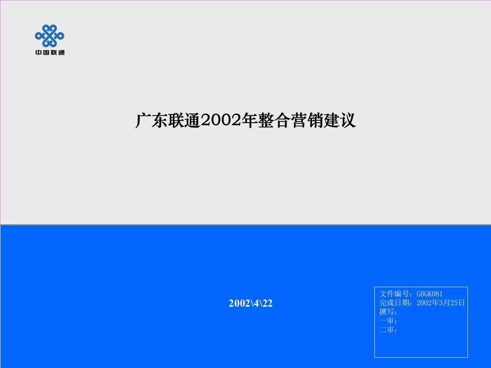 中国联通品牌规划内部资料