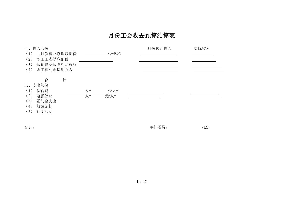 员工福利管理员