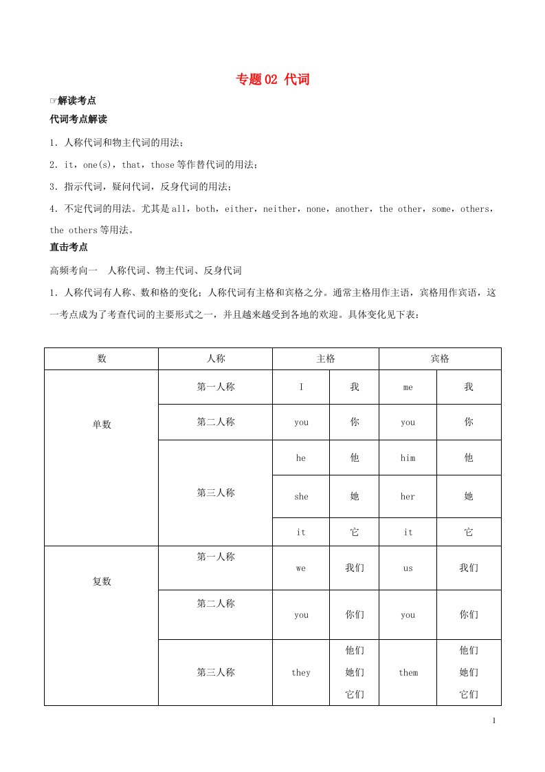 2中考1模拟中考英语