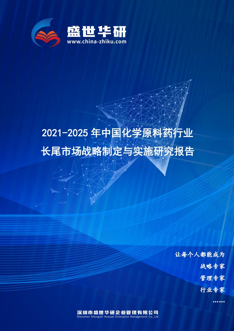 2021-2025年中国化学原料药行业长尾市场战略制定与实施研究报告