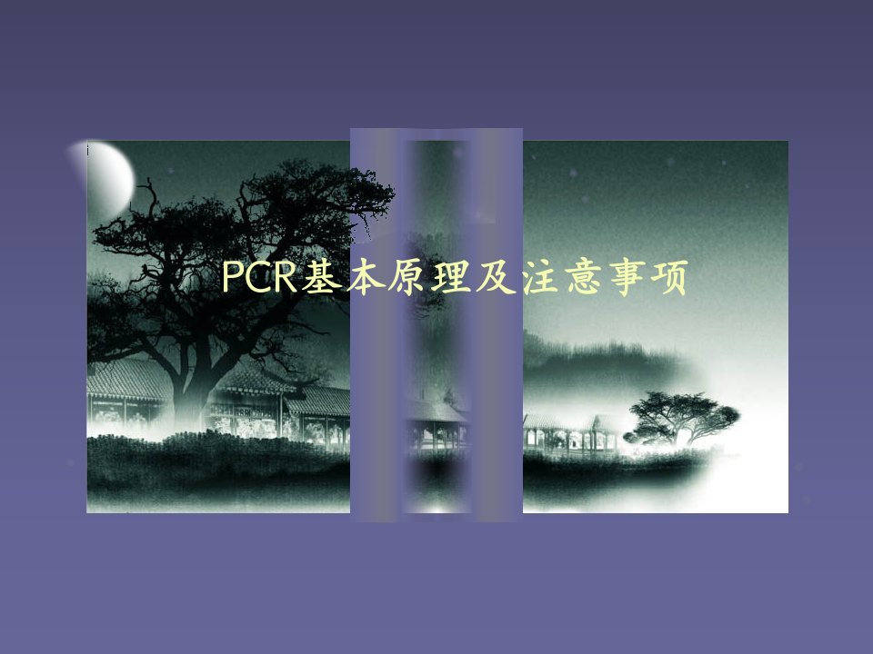 PCR基本原理及注意事项教材教学课件