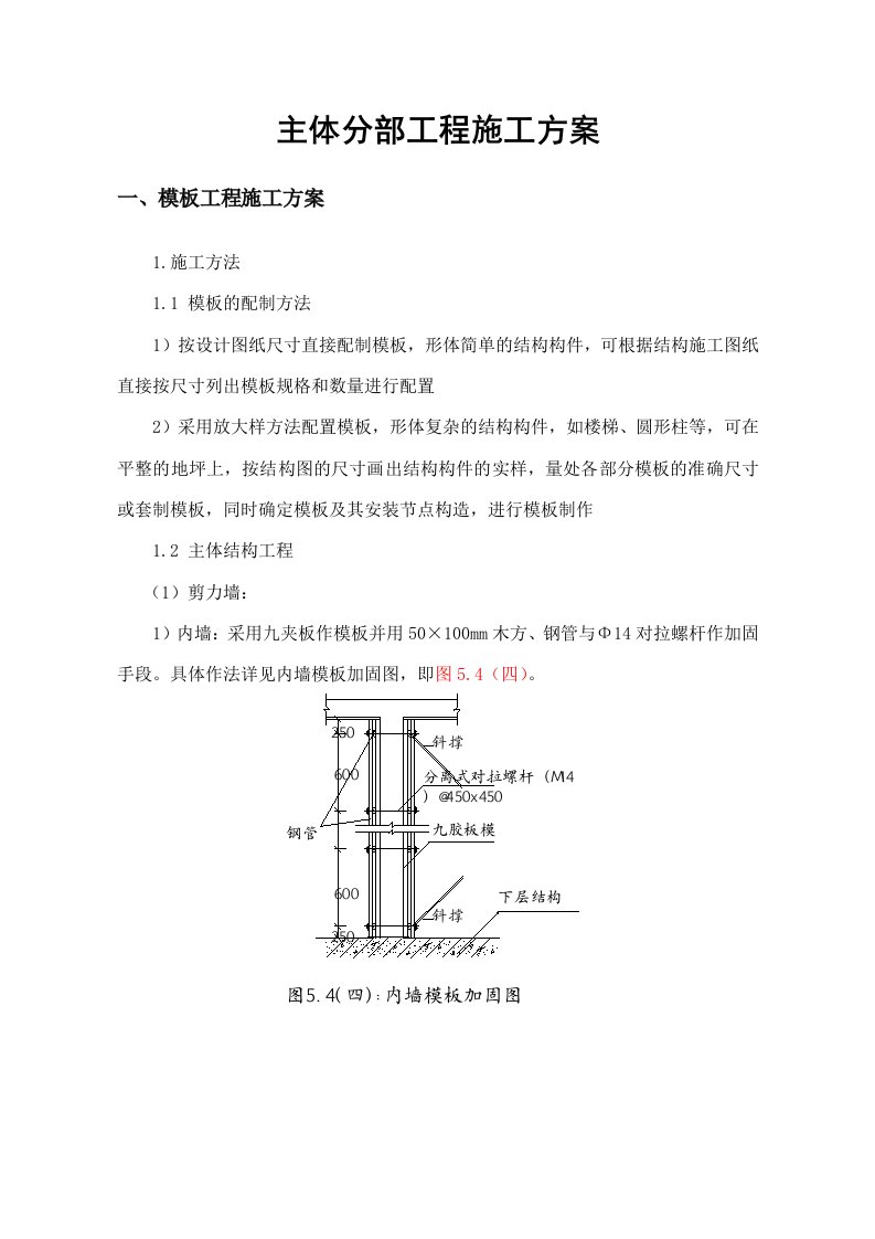 主体施工方案