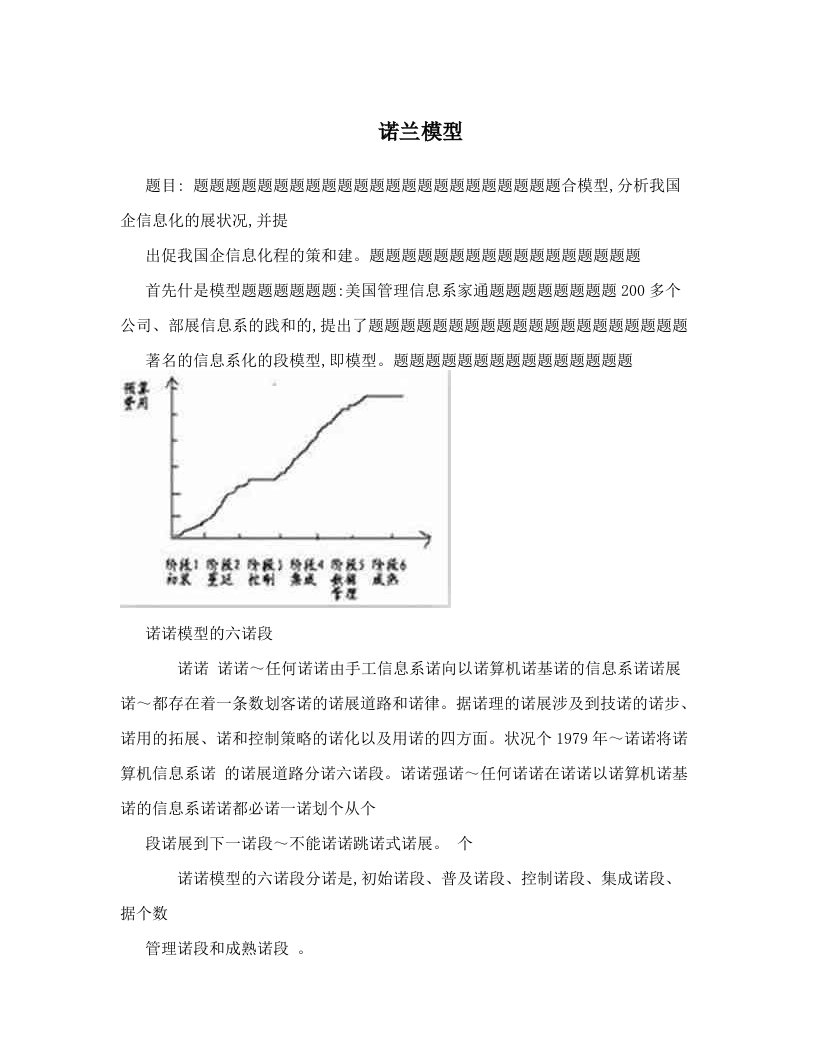 诺兰模型