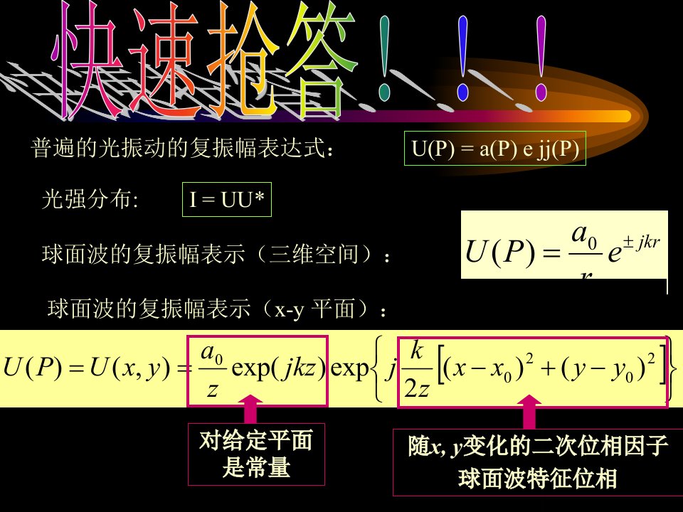 10-标量衍射理论2-角谱及其传播