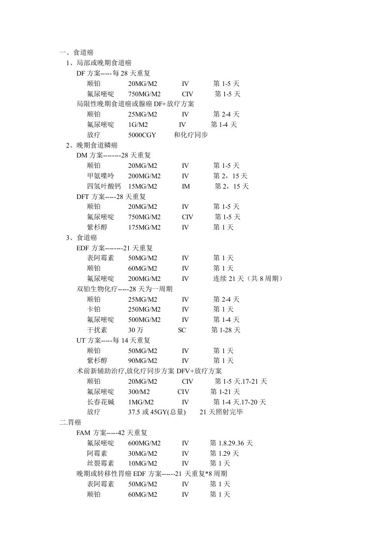 胃肠道肿瘤最新化疗方案