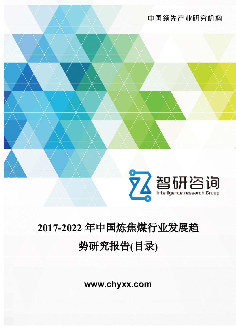 2017-2022年中国炼焦煤行业发展趋势报告(目录)