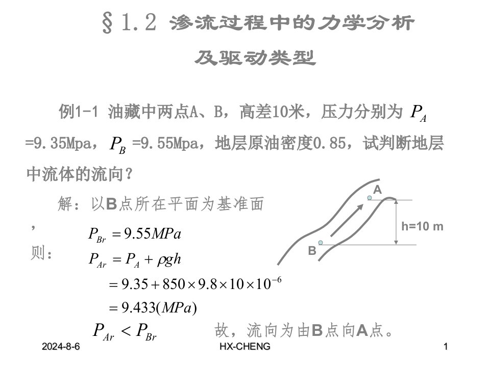 渗流力学考前重点吐血整理