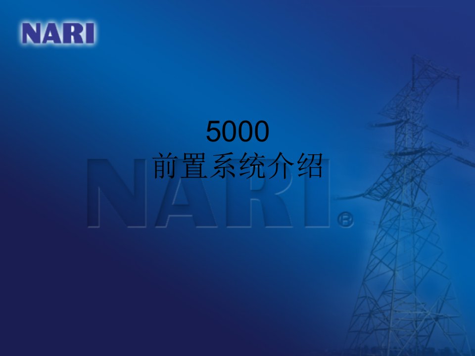 D5000智能调度技术支持系统前置介绍