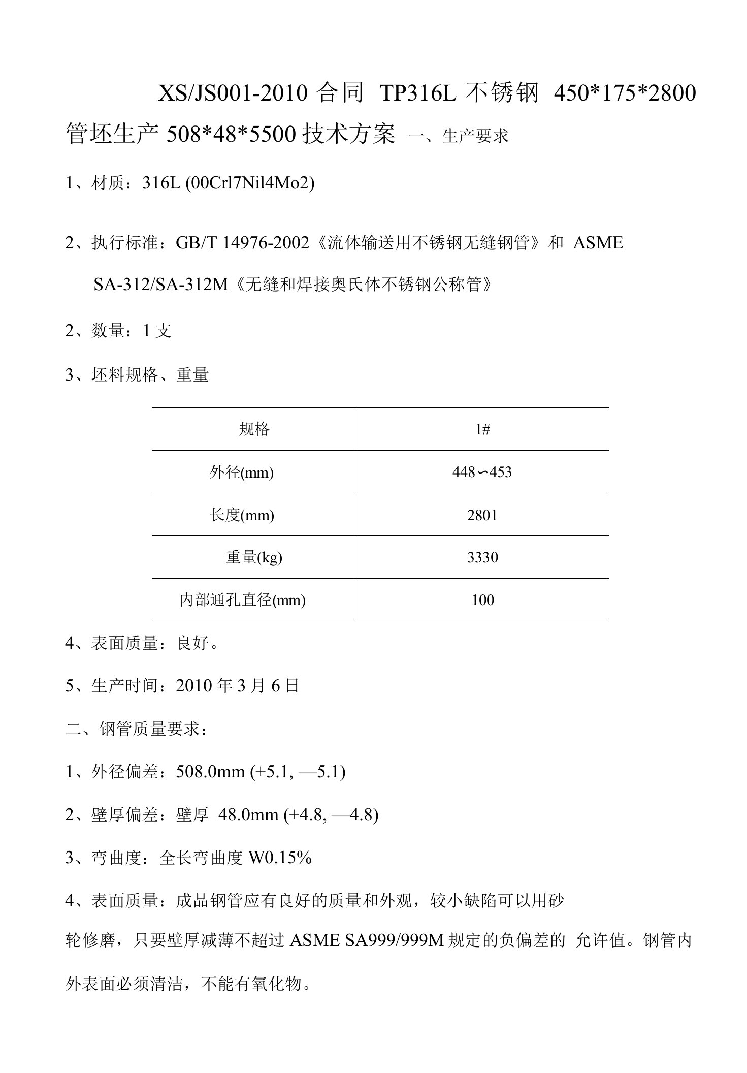 316L不锈钢500