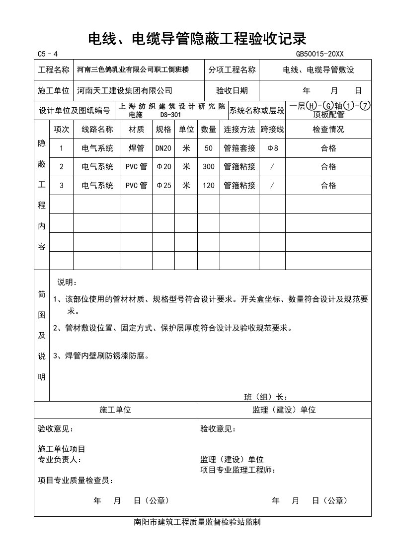 电力行业-电线、电缆导管隐蔽1