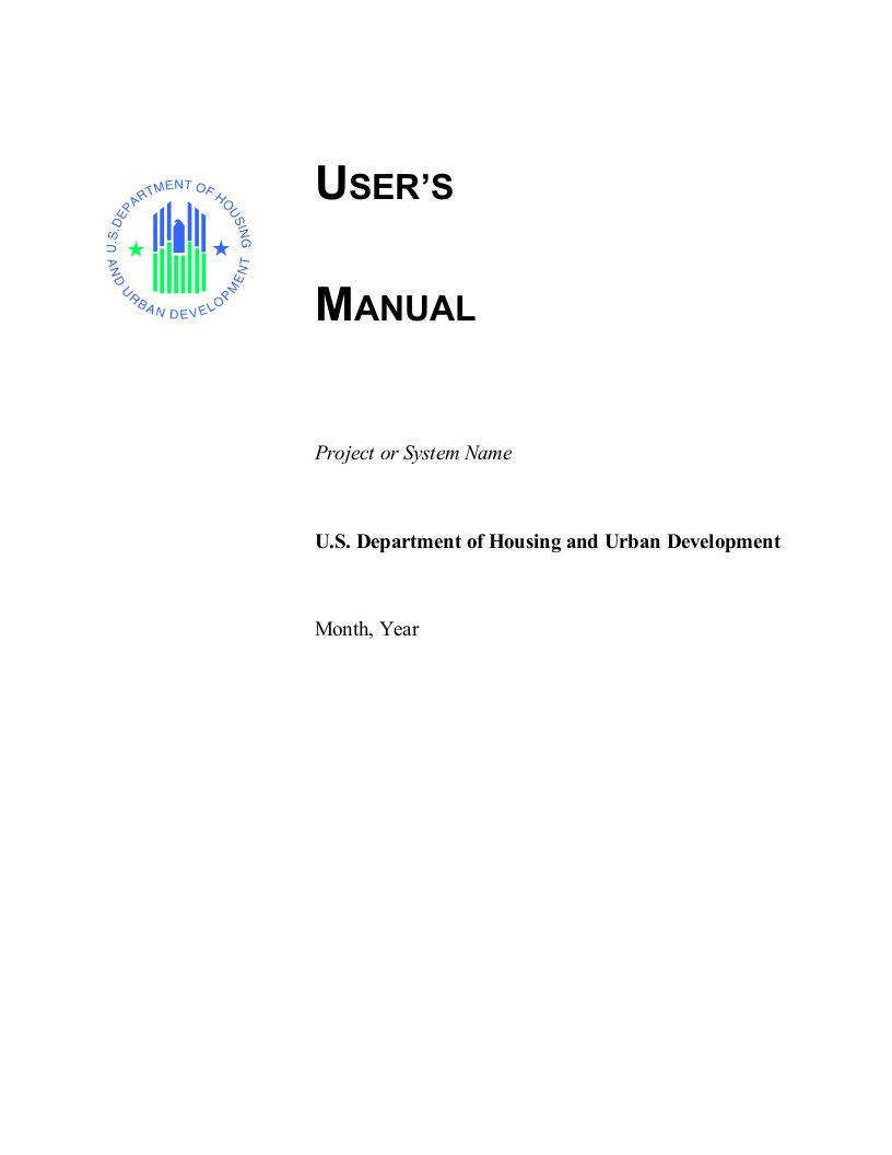 用户标准手册英文模板usermanualtemplate