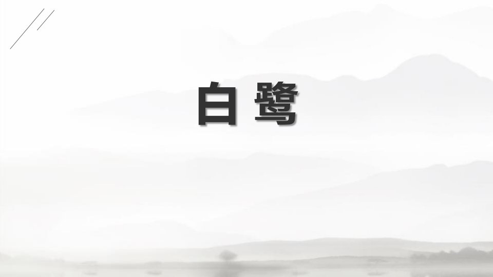 《白鹭》ppt课件