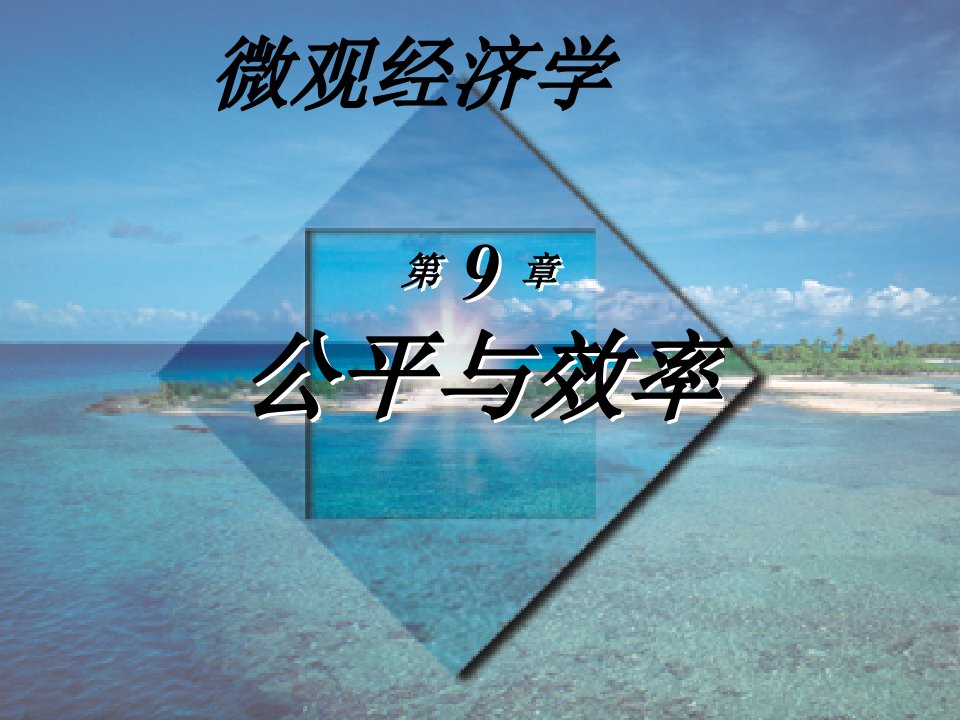 高鸿业微观经济学课件第9章课件