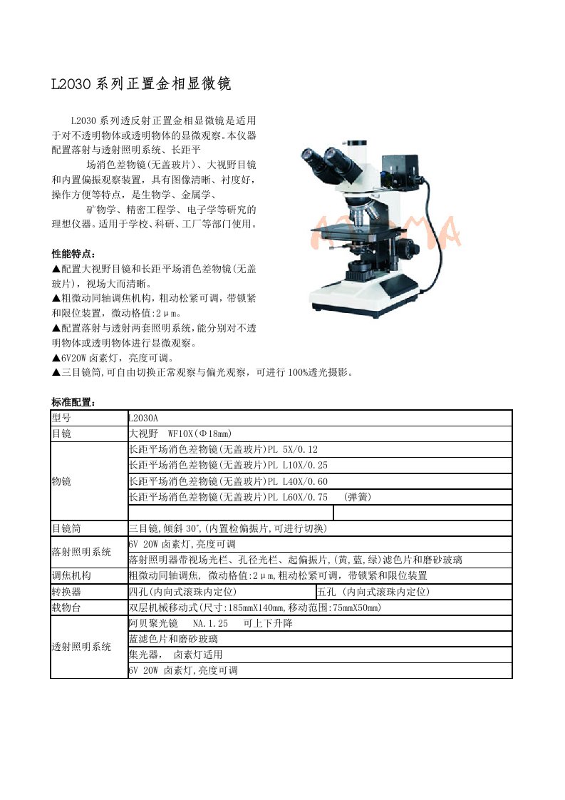 精选产品说明