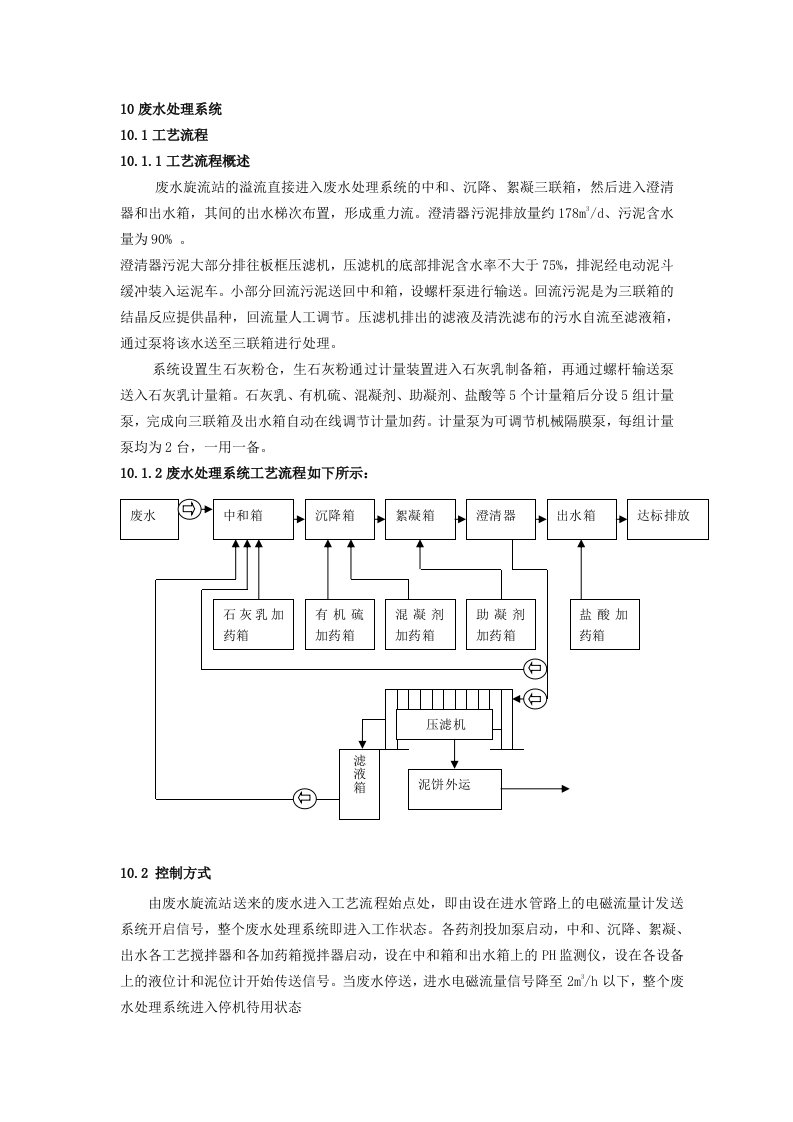 脱硫废水处理系统