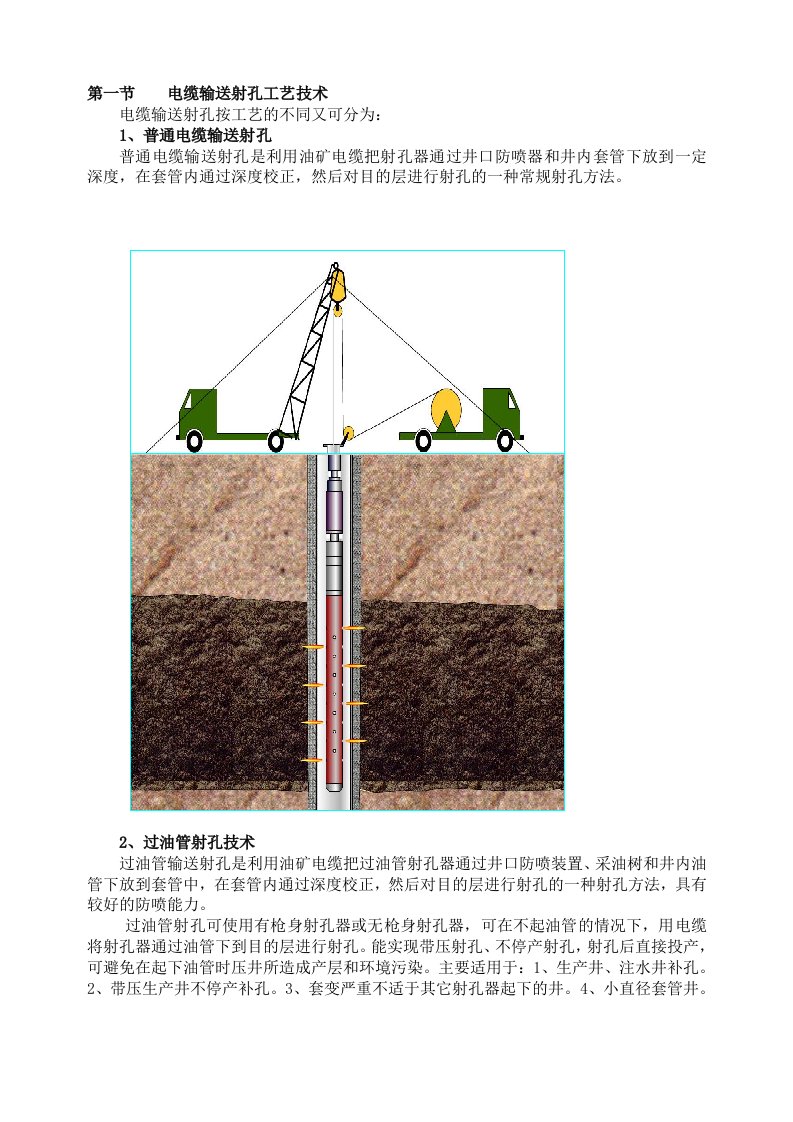 电缆输送射孔工艺技术