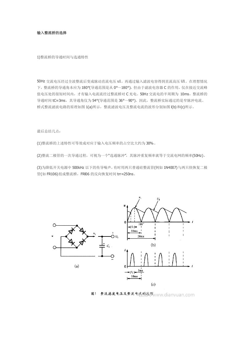 开关电源设计之输入整流滤波器及钳位保护电路