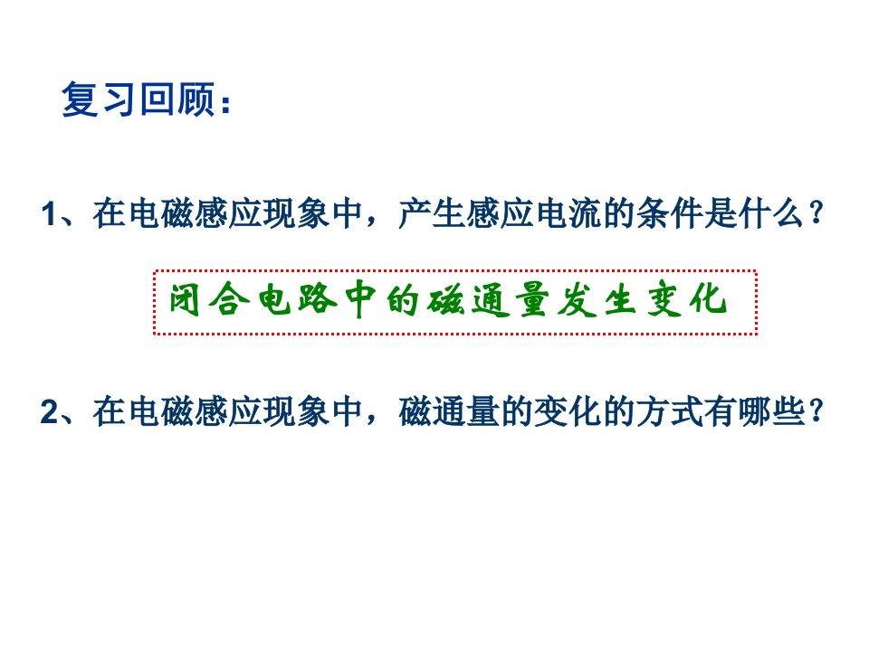 4.4法拉第电磁感应定律公开课课件