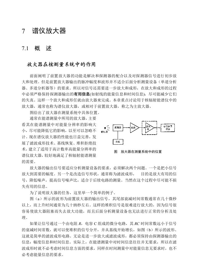 谱仪放大器