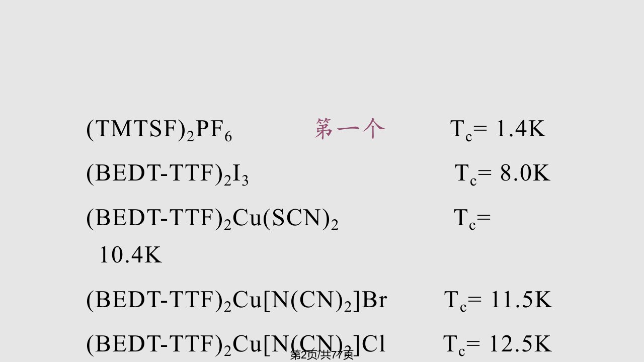 有机导体与超导体