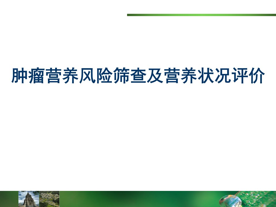 肿瘤营养风险筛查及营养状况评价幻灯课件