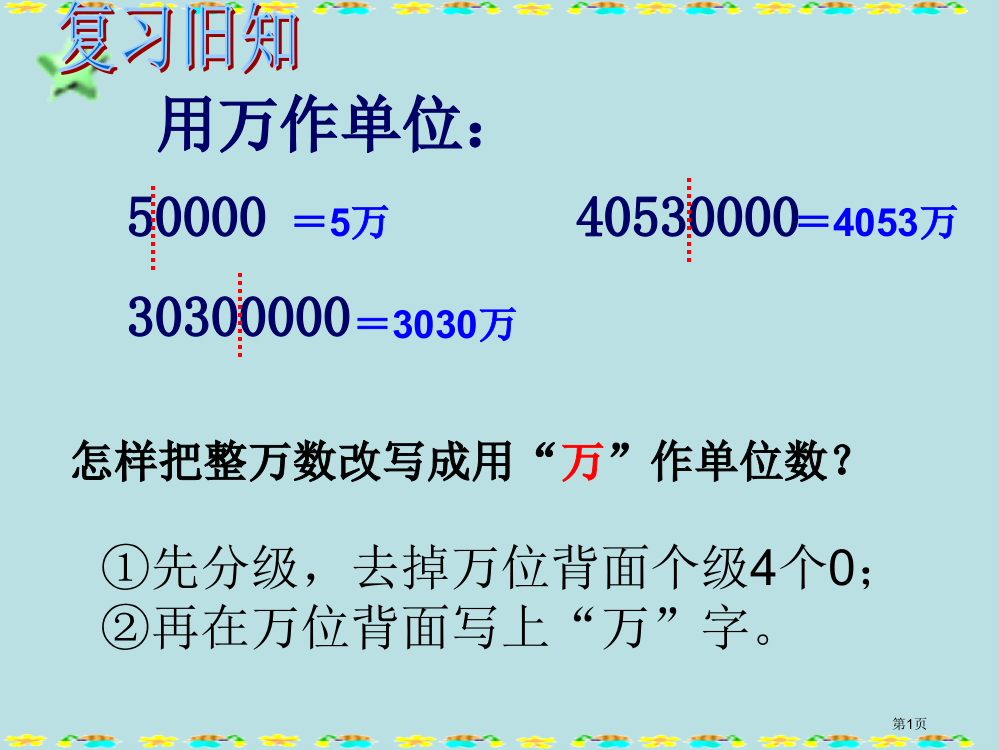 亿以上数的改写和求近似数公开课获奖课件