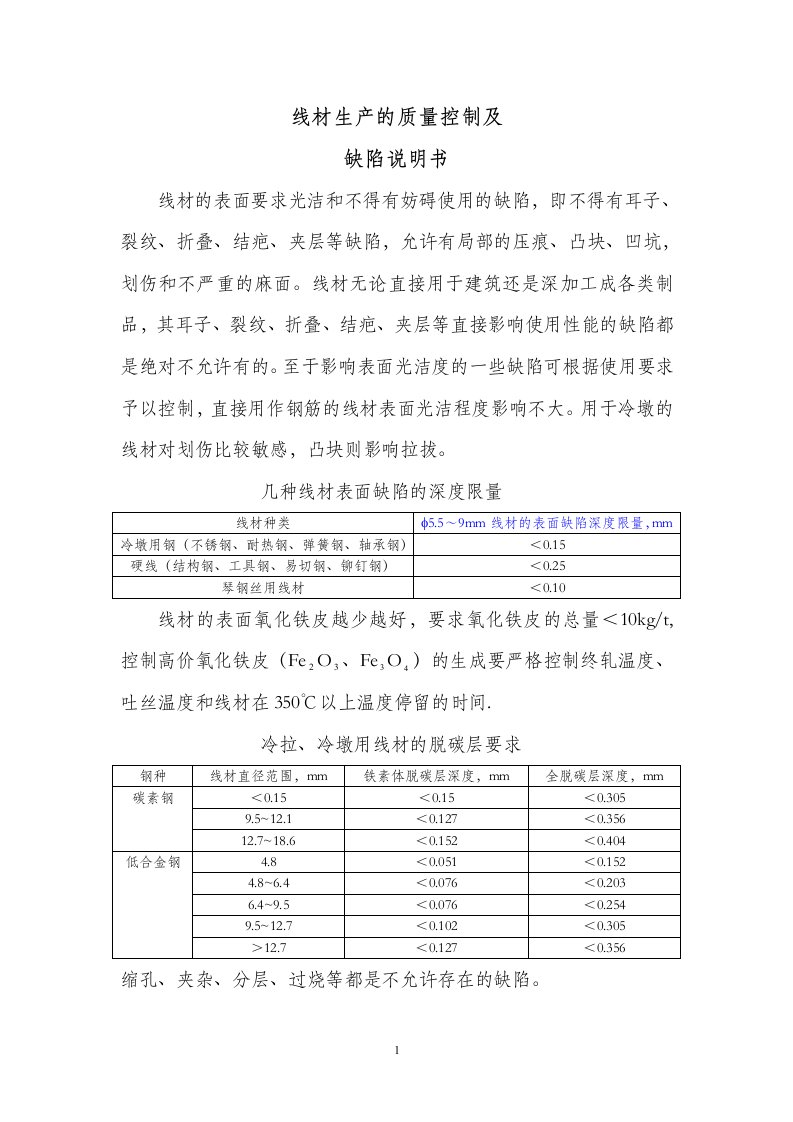 高速线材生产的质量控制（DOC42页）