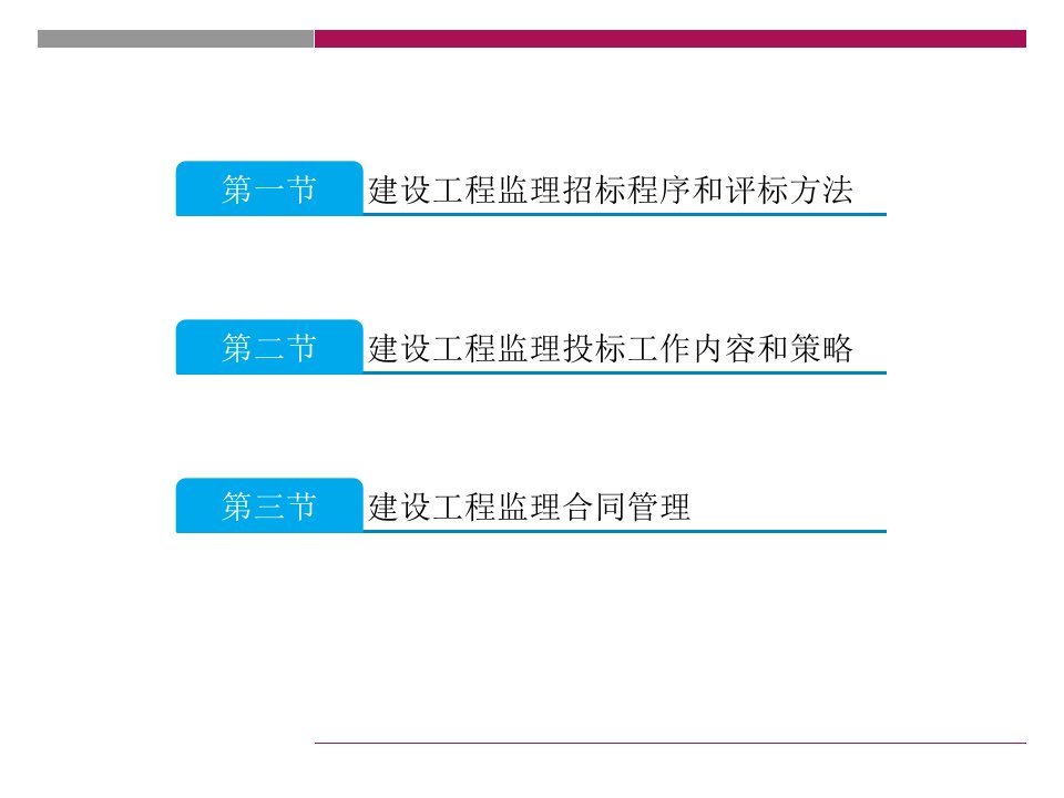 建设工程监理招投标与合同管理