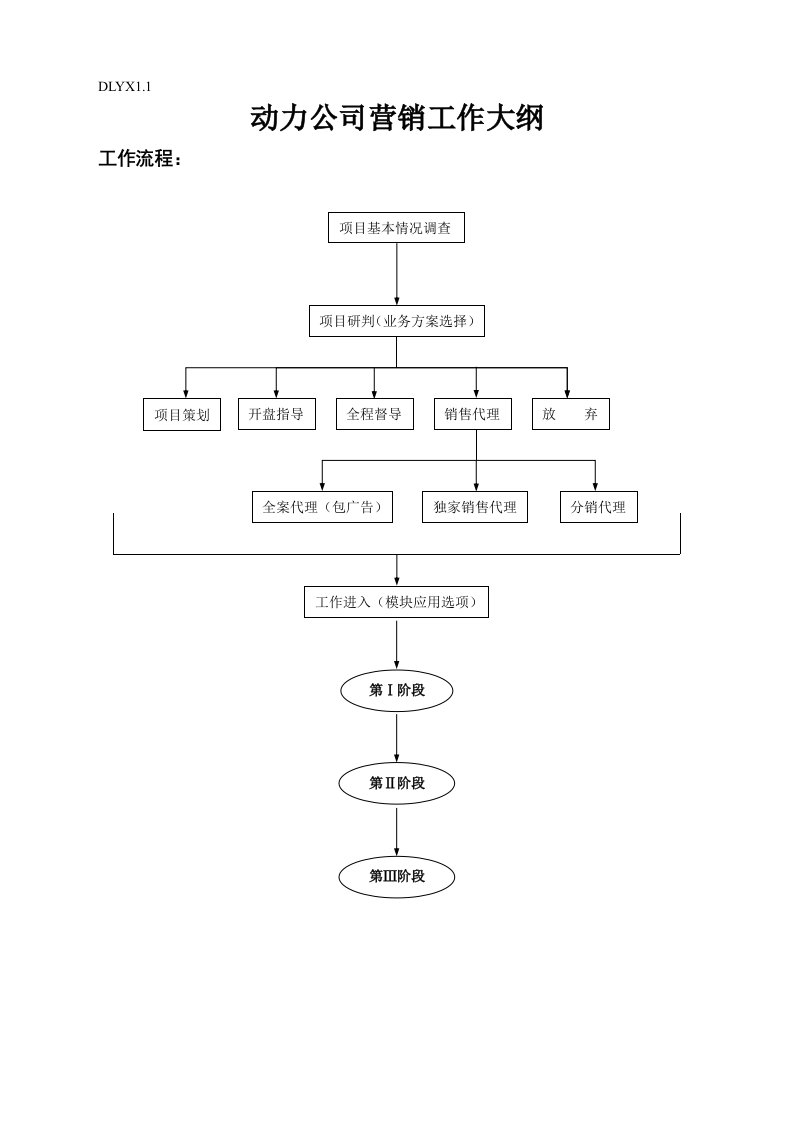 施工组织-DLYX11动力公司营销工作大纲