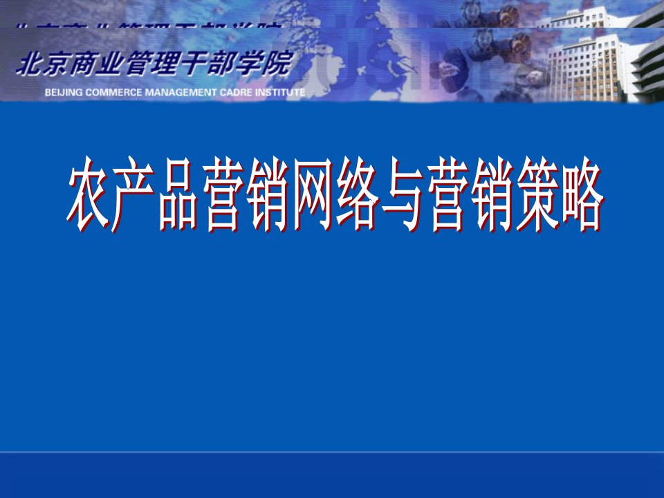 [精选]农产品营销网络与营销策略