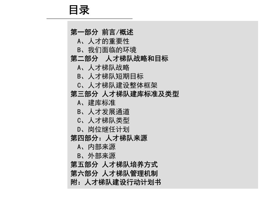 公司人才梯队建设思路