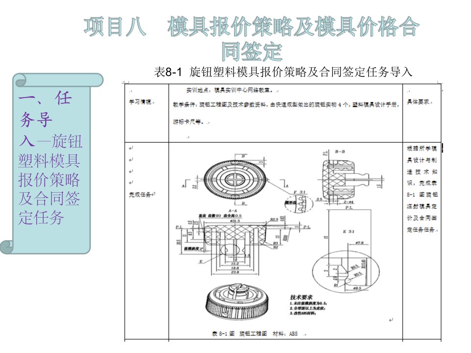 模具价格估算项目八