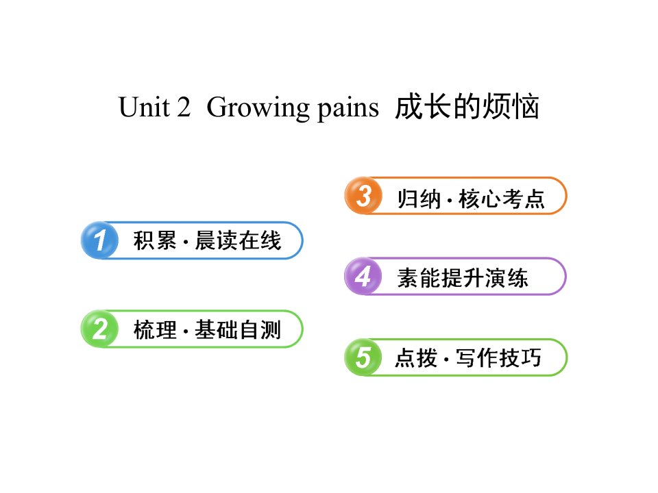 2013版英语全程复习方略课件（江苏）：必修1+Unit+2+Growing+pains（译林牛津版）