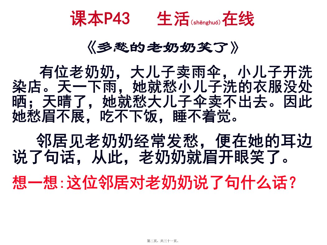 医学专题做情绪的主人共30张PPT资料