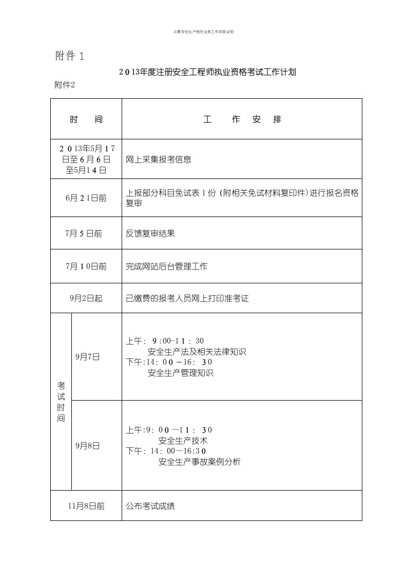 从事安全生产相关业务工作年限证明