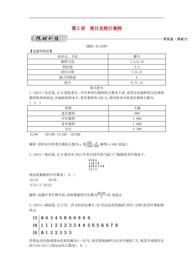 （全国通用）高三数学二轮复习