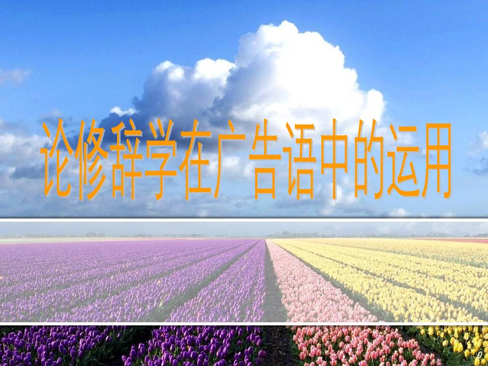 [精选]修辞在广告语中的运用（PPT30页)