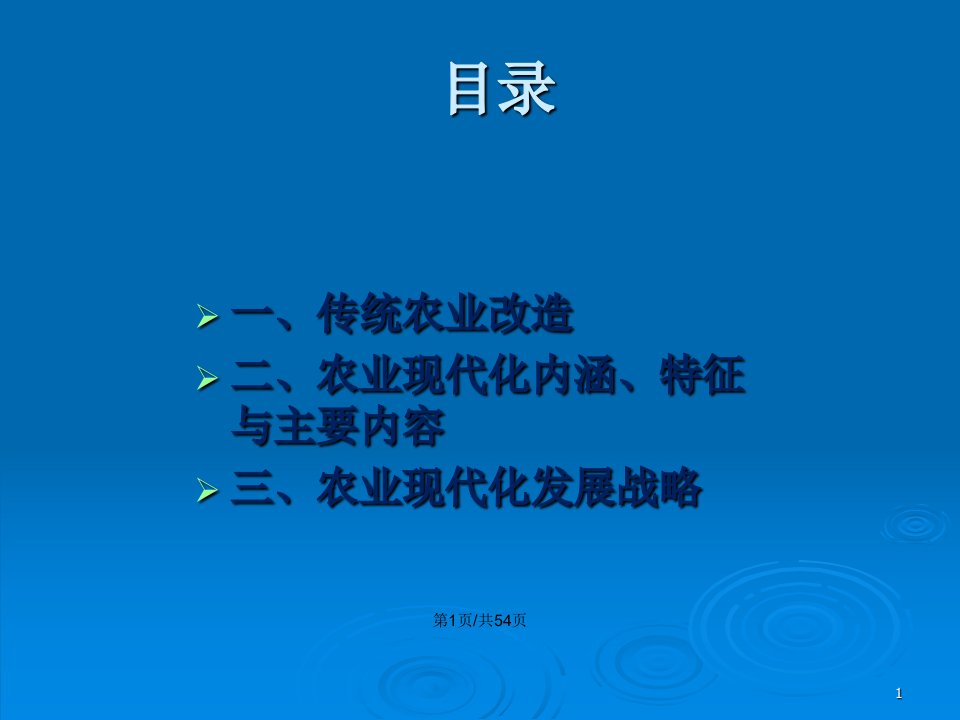 农业经济学传统农业改造与农业现代化